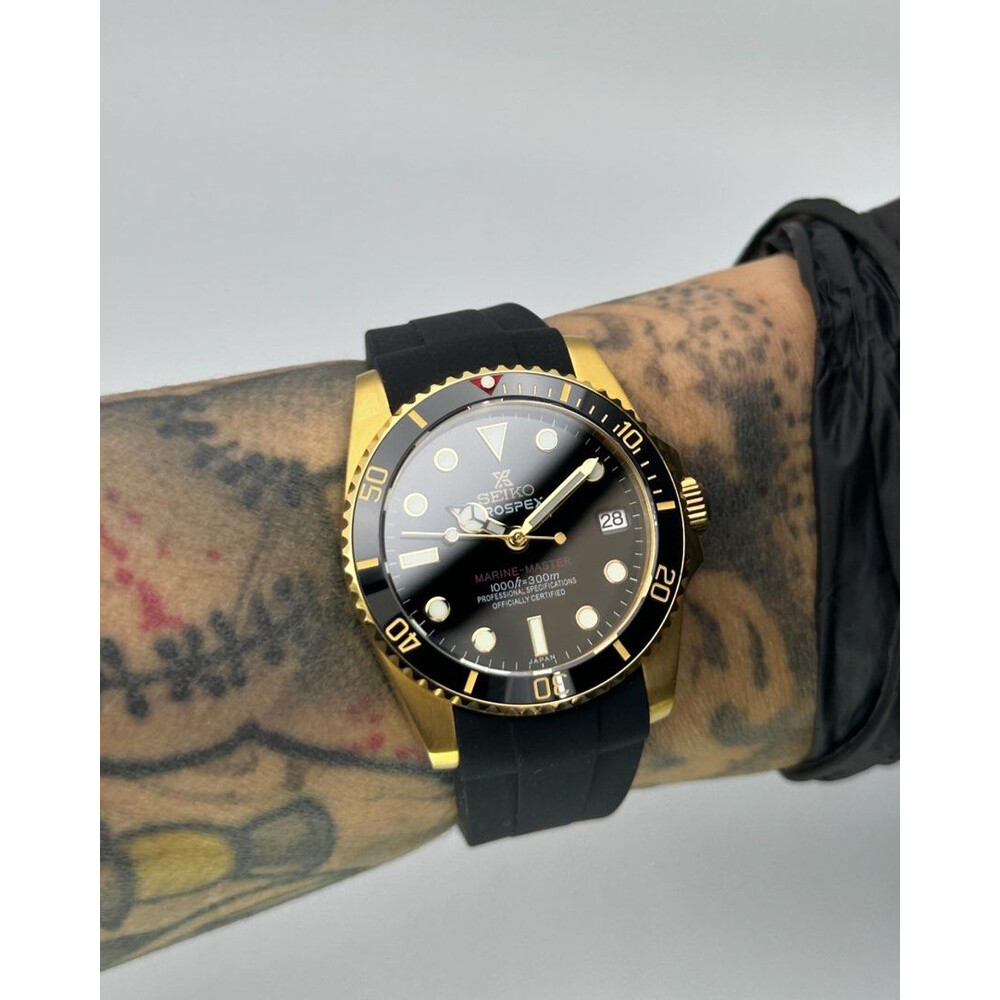 Custom Seiko Mod • Black Gold Yachtmaster • 36mm